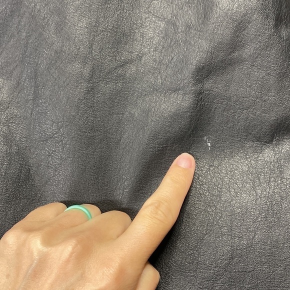 Vintage Global Identity Leather Trench Coat Paisley Trim Size Medium 80s - Picture 14 of 14